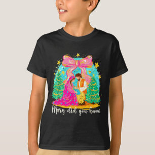 Camiseta ¿Sabes María Escena de la Natividad Cristiana Navi