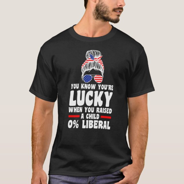 Camiseta Sabes que eres niño 0 Estados Unidos liberal (Anverso)