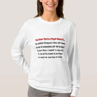 Camiseta Sabes que eres una enfermera psicópata si...