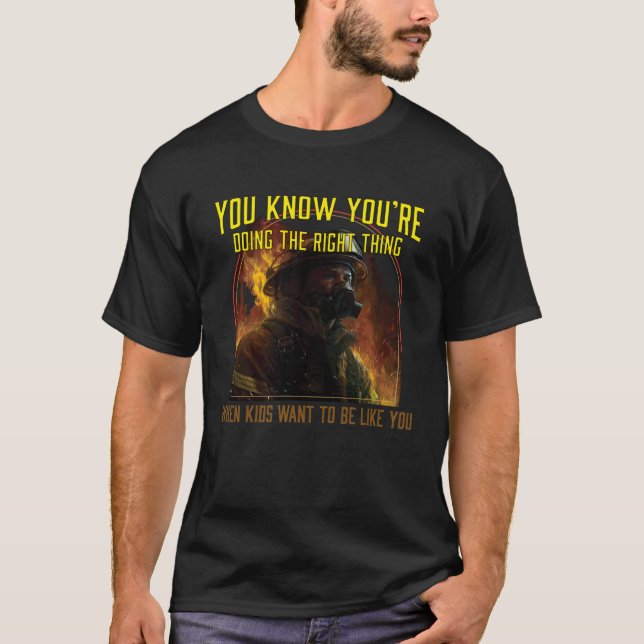 Camiseta Sabes que estás haciendo lo correcto con el bomber (Anverso)