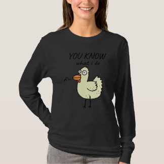 Camiseta Sabes Qué Hago Meme De Pollo Corriendo Lindo
