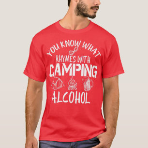 Camiseta Sabes qué rimas con acampada de alcohol