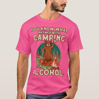 Camiseta Sabes qué rimas con acampada de alcohol