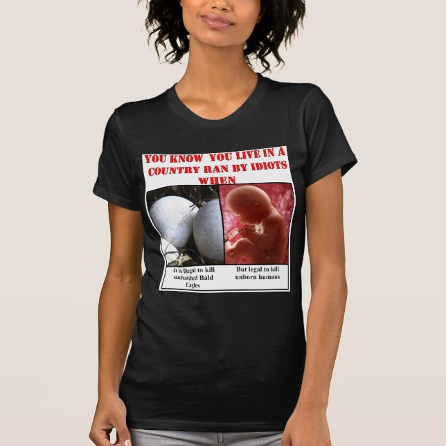 CAMISETA SABES QUE VIVES EN UN PAÍS CAUSADO POR IDIOTAS CUA (Anverso)