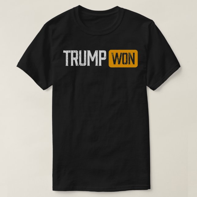 Camiseta Sabes quién ganó Trump es mi presidente (Diseño del anverso)