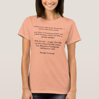 Camiseta ¿Sabías que cada 18 minutos, una persona...