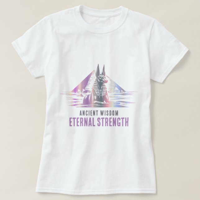 Camiseta Sabiduría antigua, fuerza eterna - metálica (Diseño del anverso)