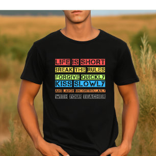 Camiseta Sabiduría colorida: aceptar las lecciones vibrante