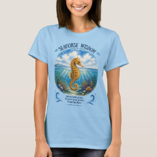 Camiseta Sabiduría de Caballito de Mar Bajo las Olas