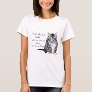 Camiseta Sabiduría de Gatos - Personas que odian a los Gato