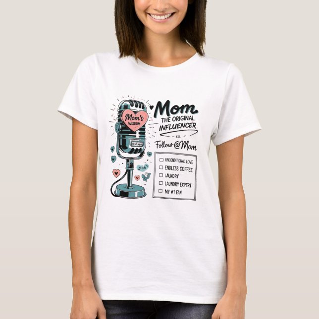 Camiseta Sabiduría de mamá - El original retro de influence (Anverso)
