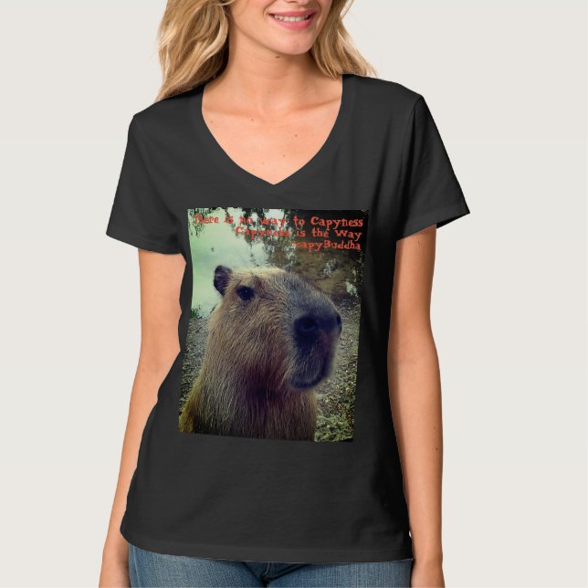 Camiseta Sabiduría del Capybara (Anverso)