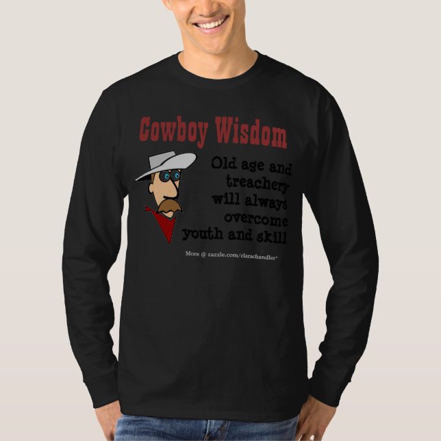 Camiseta Sabiduría del vaquero - edad (Anverso)