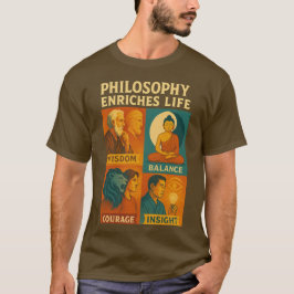 Camiseta Sabiduría Equilibrio Coraje Perspicacia 