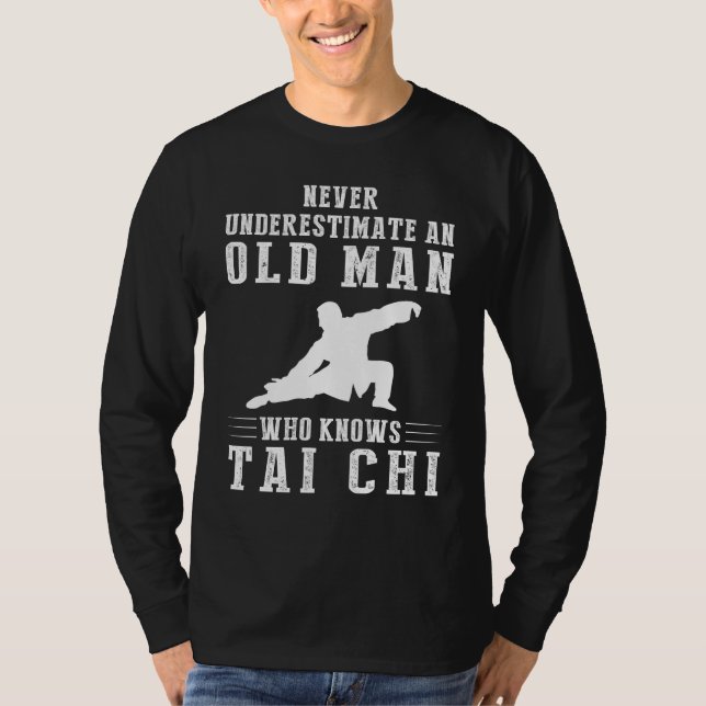 Camiseta Sabiduría sin edad en movimiento: Viejo desata Tai (Anverso)