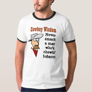 Camiseta Sabiduría/tabaco del vaquero