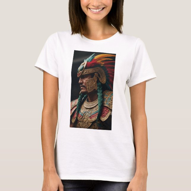 Camiseta Sabiduría y cultura azteca - Quetzalcoatl (Anverso)