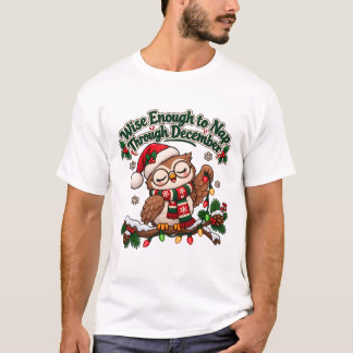 Camiseta Sabio como para dormir durante el búho de diciembr