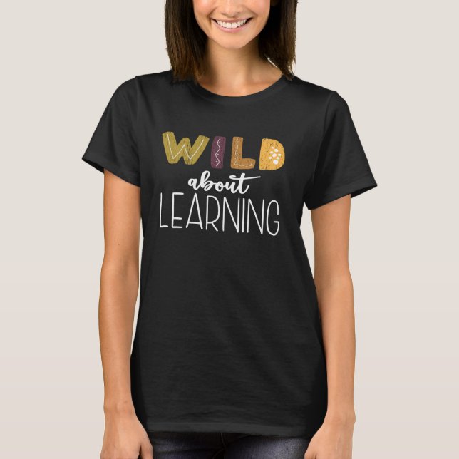 Camiseta Sabio de aprender a enseñar Safari Jungle Zoo Anim (Anverso)