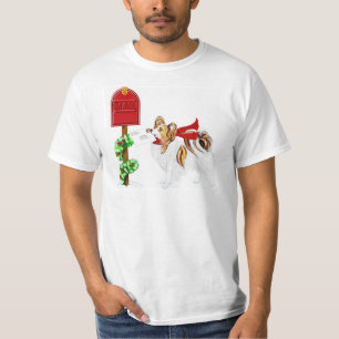 Camiseta Sable del correo del navidad de Papillon