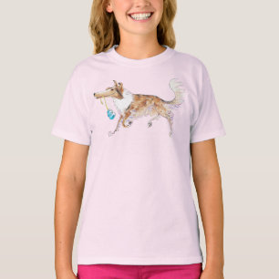Camiseta Sable Silencioso Merle Rough Collie Con Un Juguete