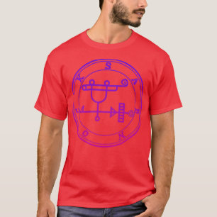 Camiseta Sabnock Sigil Construye Alto Gradiente Púrpura De