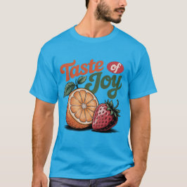 Camiseta Sabor de la alegría retro Naranja Strawberry Shirt