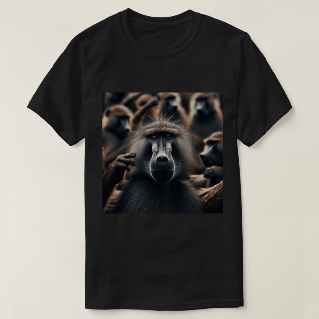 Camiseta Sabor de Savanna - Dominio de Baboon (Diseño del anverso)