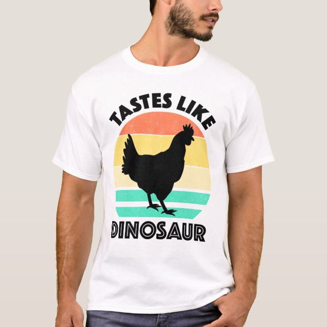 Camiseta Sabores como los dinosaurios divertidos (Anverso)