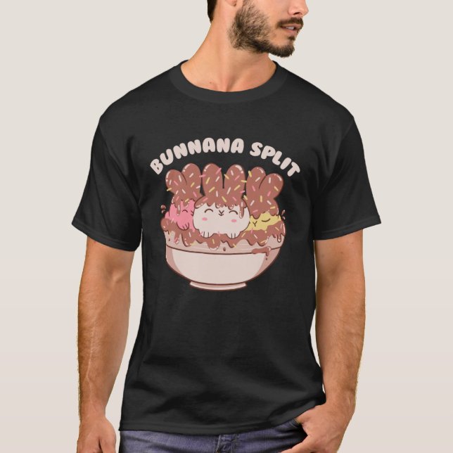 Camiseta Sabores De Helado De Conejito Adulto Helado Rabbi (Anverso)