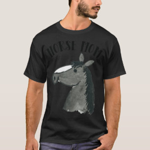 Camiseta Sabrina deportiva negra de mamá de caballo