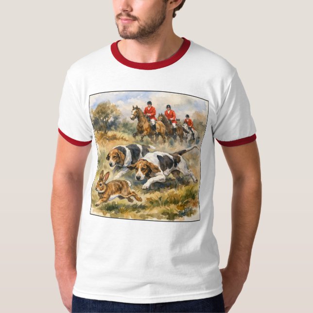 Camiseta Sabuesos y liebre  (Anverso)