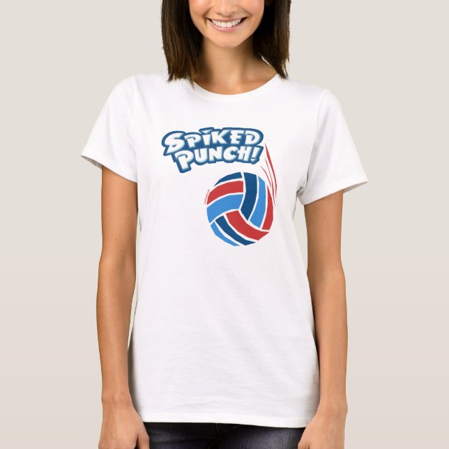 Camiseta Sacador claveteado del voleibol (Anverso)