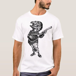 Camiseta Sacador que juega Air Guitar en una estafa de