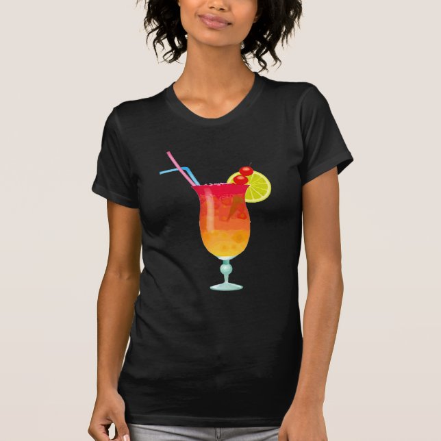 Camiseta Sacador tropical helado del ron (Anverso)
