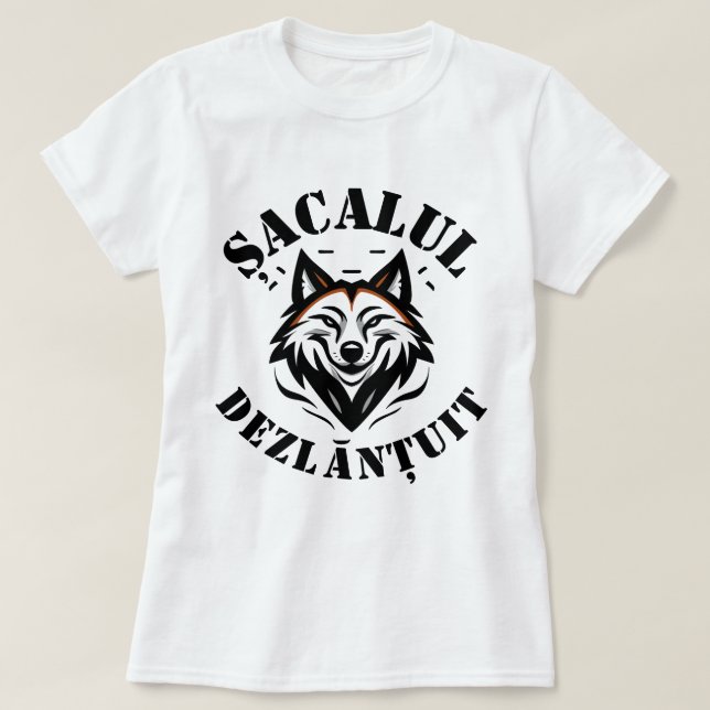 Camiseta Șacalul dezlănțuit (Diseño del anverso)