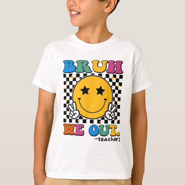 Camiseta Sacamos A Los Maestros El Día De La Escuela Retro  (Anverso)