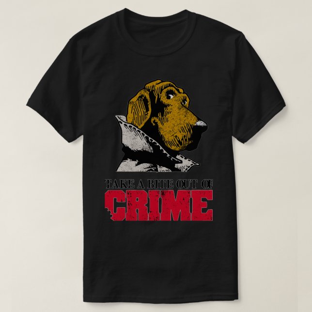 Camiseta Sacar un puñetazo del crimen (Diseño del anverso)