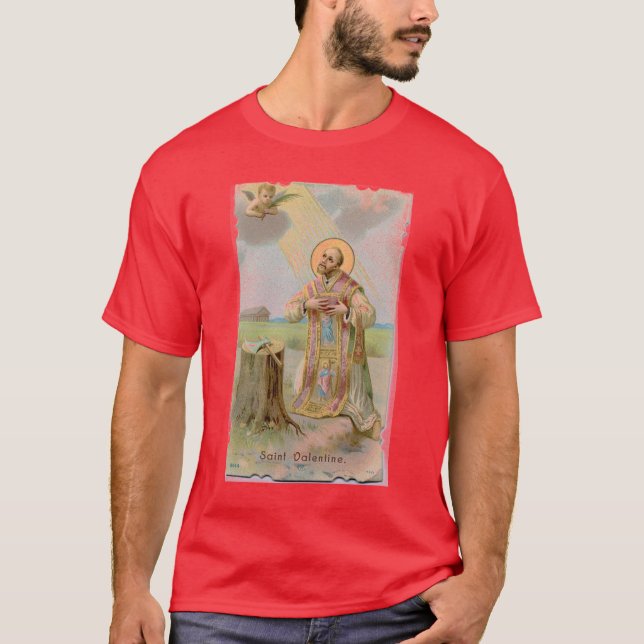 Camiseta Sacerdote católico y mártir de la tarjeta del día (Anverso)