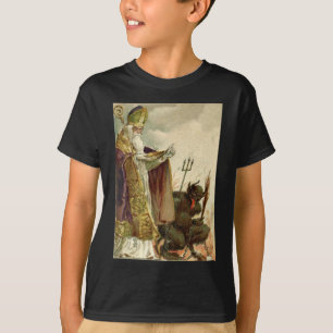 Camiseta Sacerdote de St Nicholas Krampus Pitchfork
