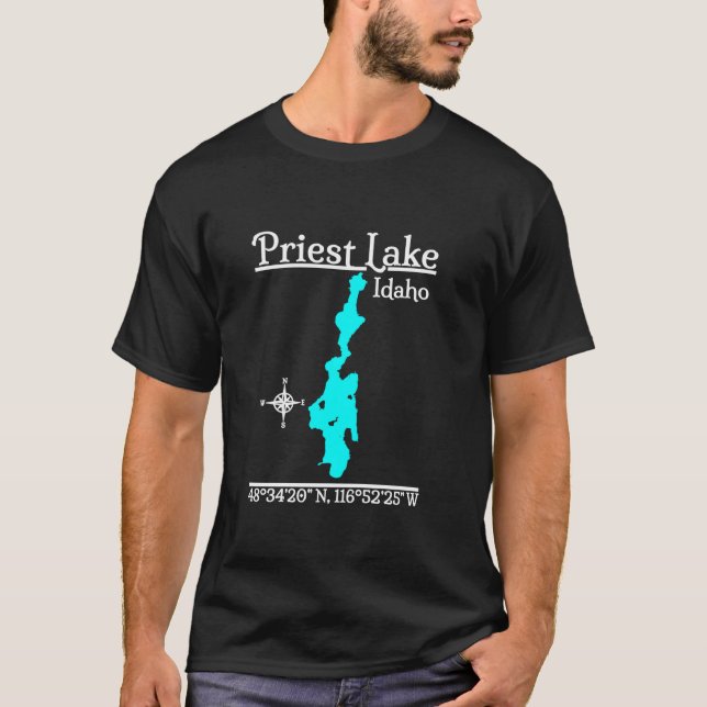 Camiseta Sacerdote Lago Idaho Long Sleeve T Shirt (Anverso)
