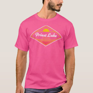 Camiseta Sacerdote Lago Idaho Sacerdote Lago Camping Retro 