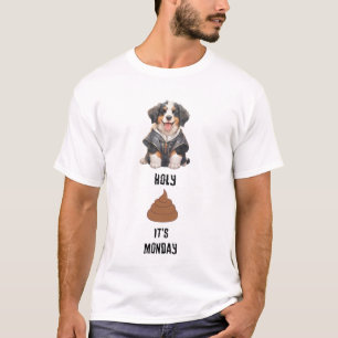 Camiseta Sacerdote Perro de Montaña Bernés Santo Poop es lu
