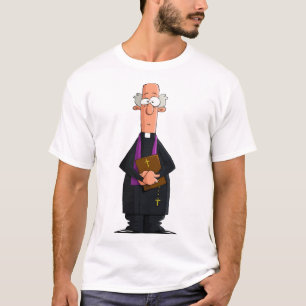 Camiseta Sacerdote sosteniendo Biblia Personaje Clero IFunn
