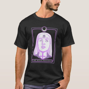 Camiseta Sacerdotisa Carta Tarot Pastel Goth Culto Bruja G