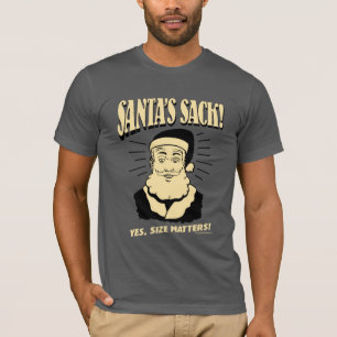 Camiseta Saco de Santa: Sí, el tamaño importa