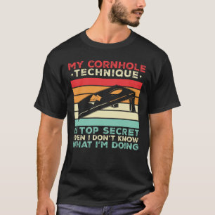 Camiseta Saco Divertido De Cornhole Jugador De Lanzamiento
