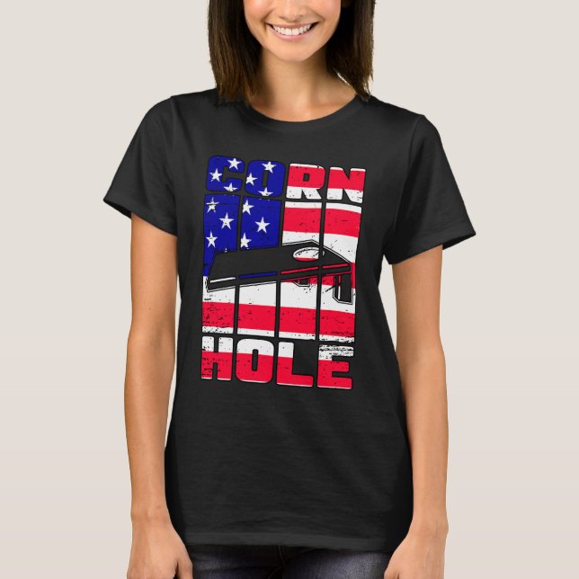 Camiseta Sacos de tablero de ropa Cornhole (Anverso)