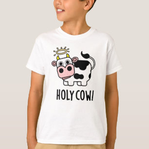 Camiseta Sacra vaca Graciosa Pun Animal Santo