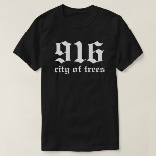 Camiseta Sacramento 916 Ciudad De Los Árboles Norte De Cal